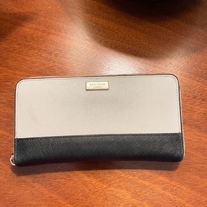 Kate Spade Black/Pumice Color-block Clutch